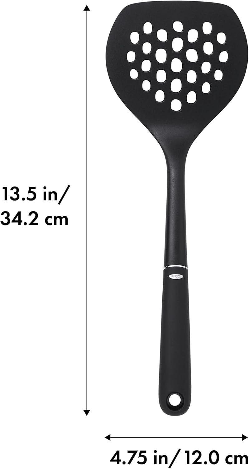 Black Nylon Slotted Turner with Soft Grip