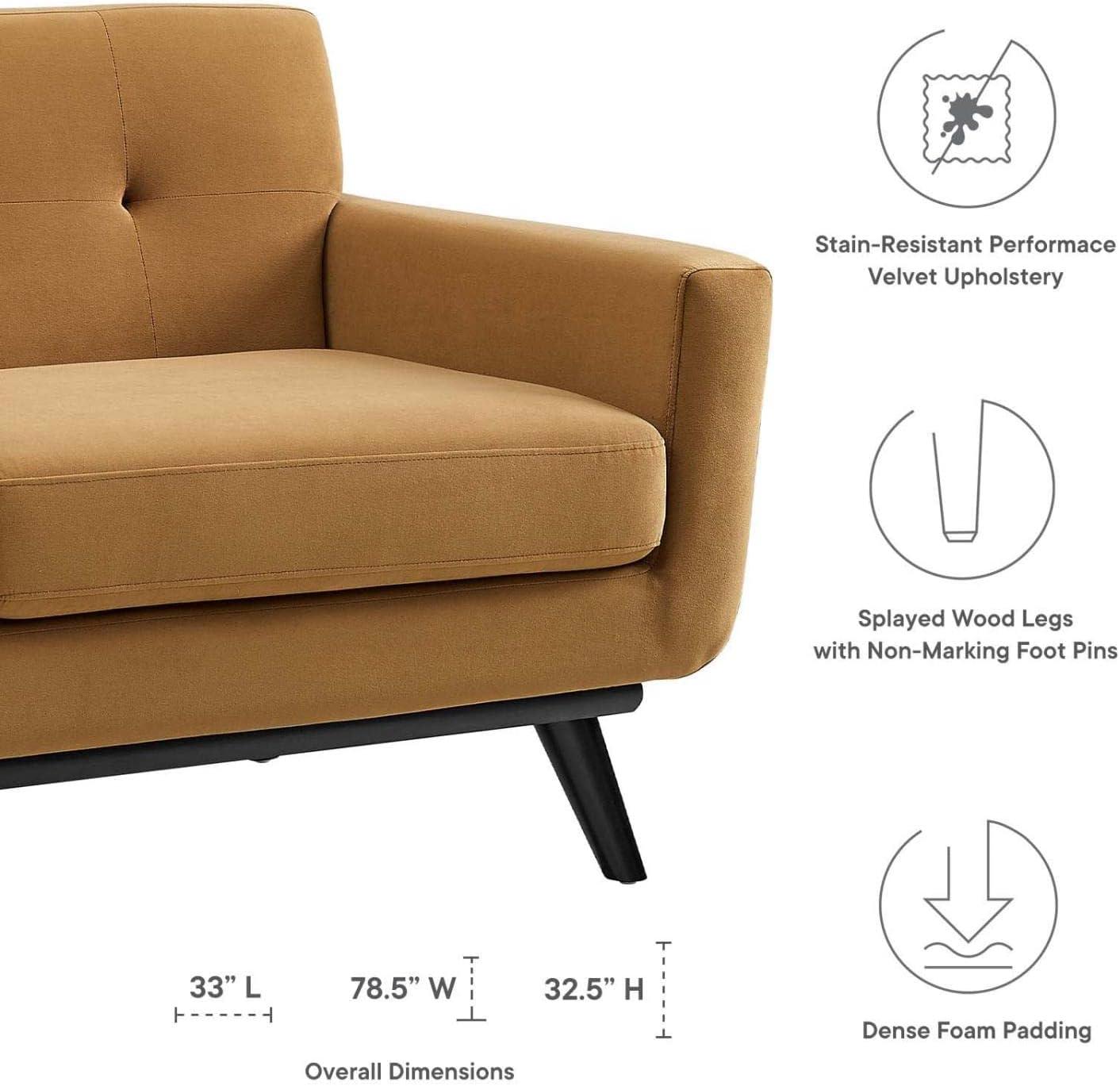 Engage Performance Velvet Loveseat - Modway