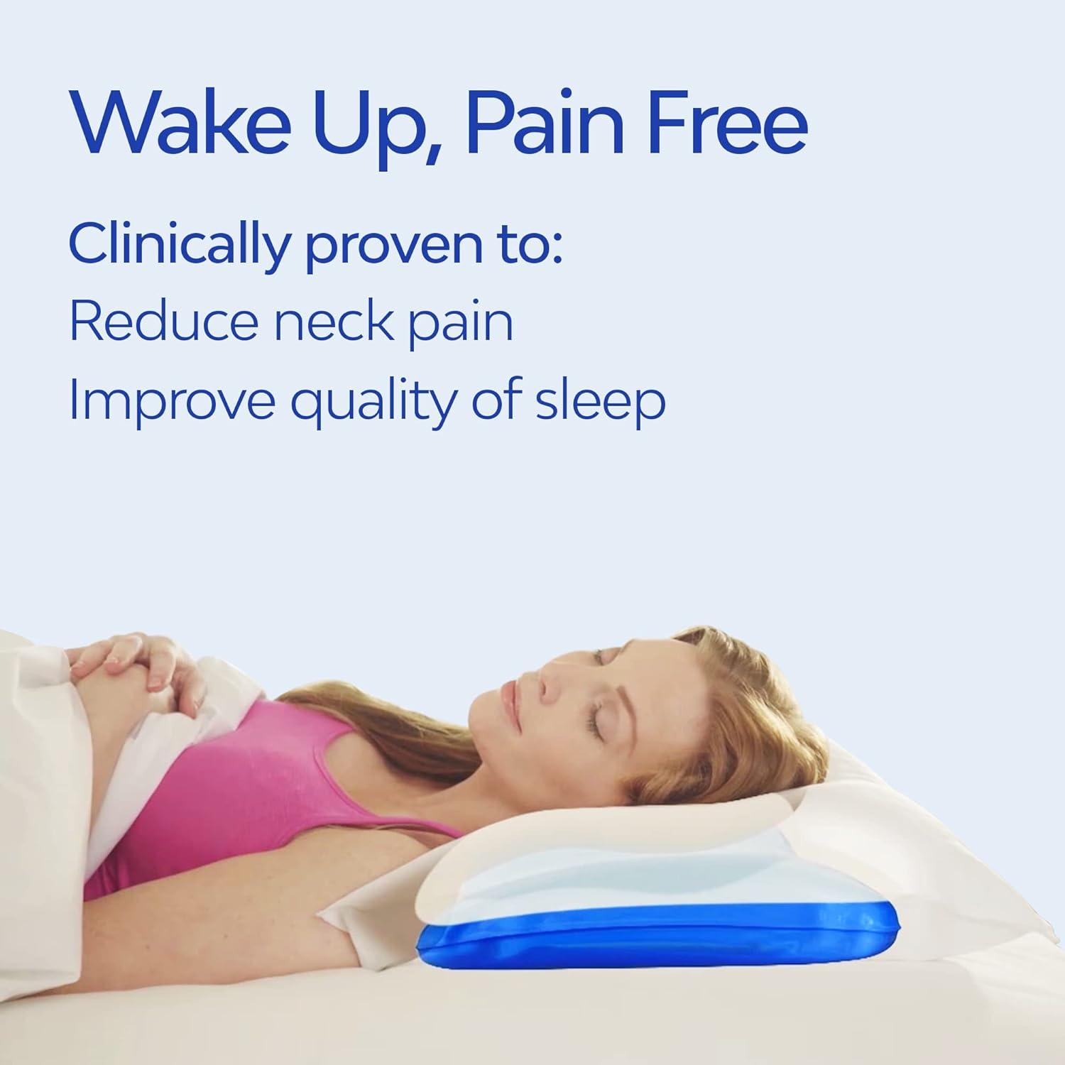 Water Pillow - Elite Collection, Down Alternative Pillow. Orthopedic Pillow for Neck Pain Relief, Adjustable Water Pillow for Sleeping. (Single Pillow)