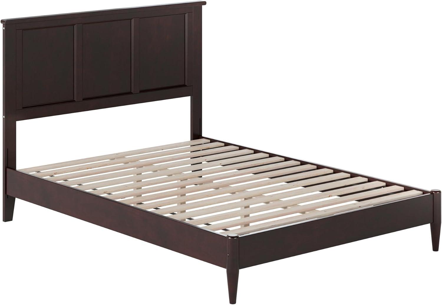 AFI Charlotte Full Solid Wood Low Profile Platform Bed, Espresso