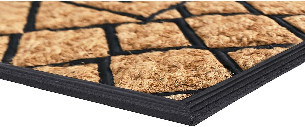 Achim Coco Mat - Flora Design - Durable 18 in x 30 in