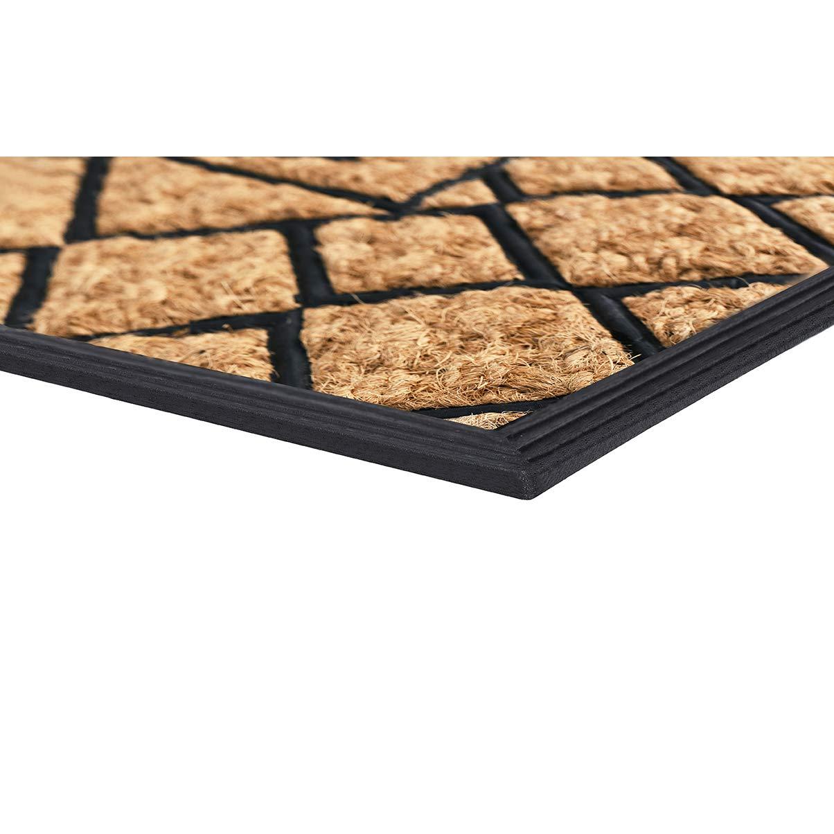 Achim Coco Mat - Flora Design - Durable 18 in x 30 in