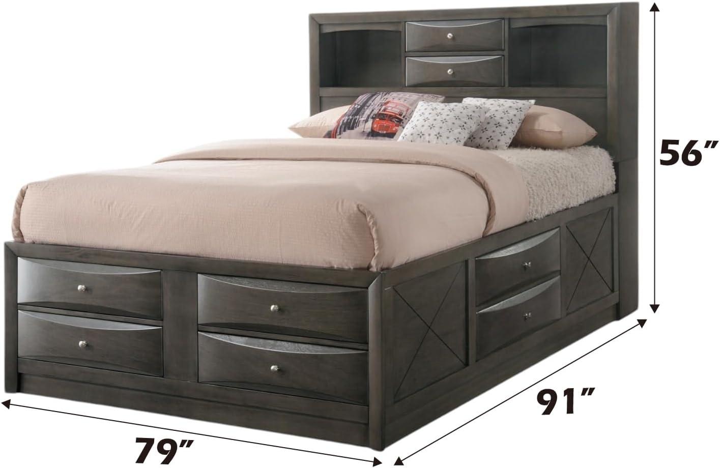 Wildon Home® Elyne Bookcase Storage Bed