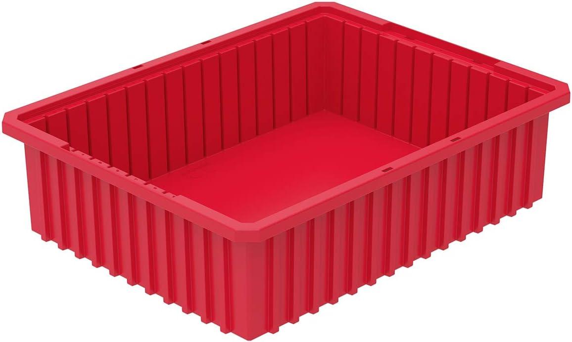 AKRO-MILS 33226RED Red Divider Box 22 3/8 in x 17 3/8 in x 6 in H, 1 PK