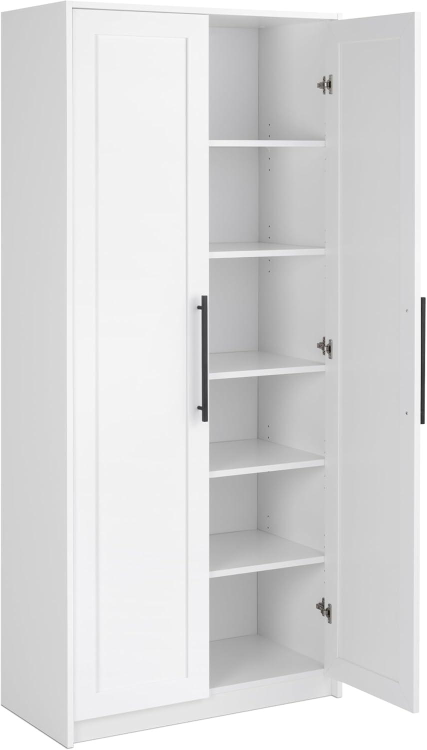 Elite Premium Home Storage Cabinet with Panel Doors 16" D x 32" W x 72" H