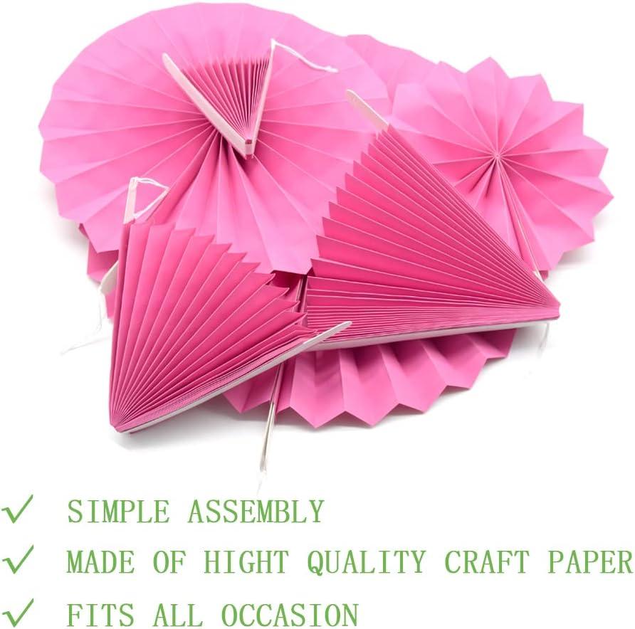 Wmenjiazihan 1 Clearance Hanging Paper Fans Party Set Silver Round Pattern Paper Garlands Decoration For Birthday Shower Graduation Retirement Set Of 6 Inverted Wobbler