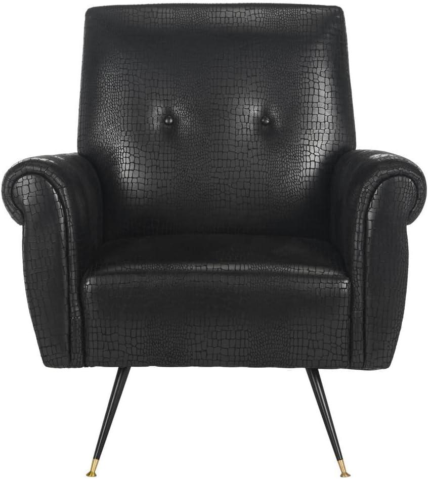 Mira Accent Chair - FOX6285 - Black - Safavieh