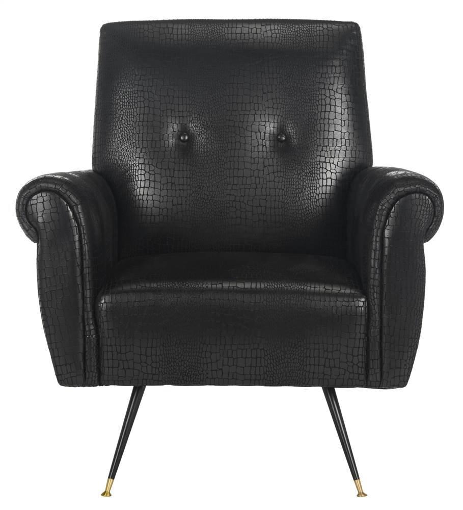 Mira Accent Chair - FOX6285 - Black - Safavieh