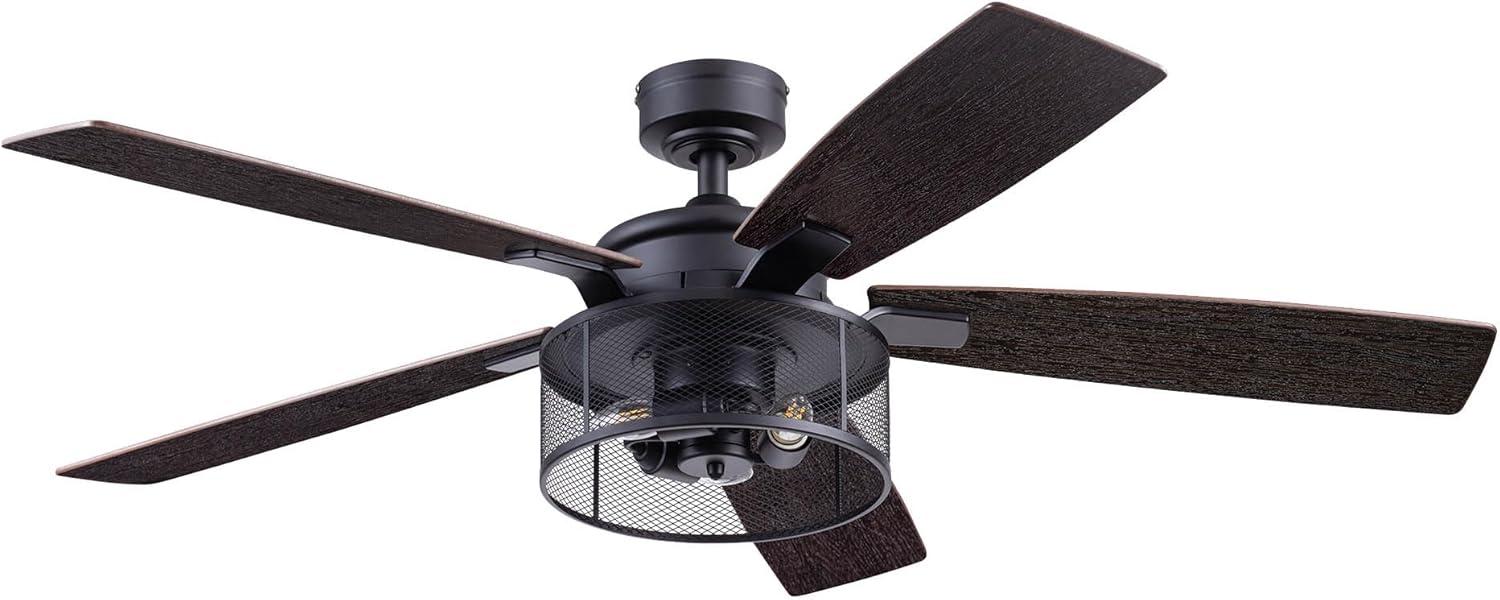 Carnegie 52" Ceiling Fan with LED Lights and Remote Included