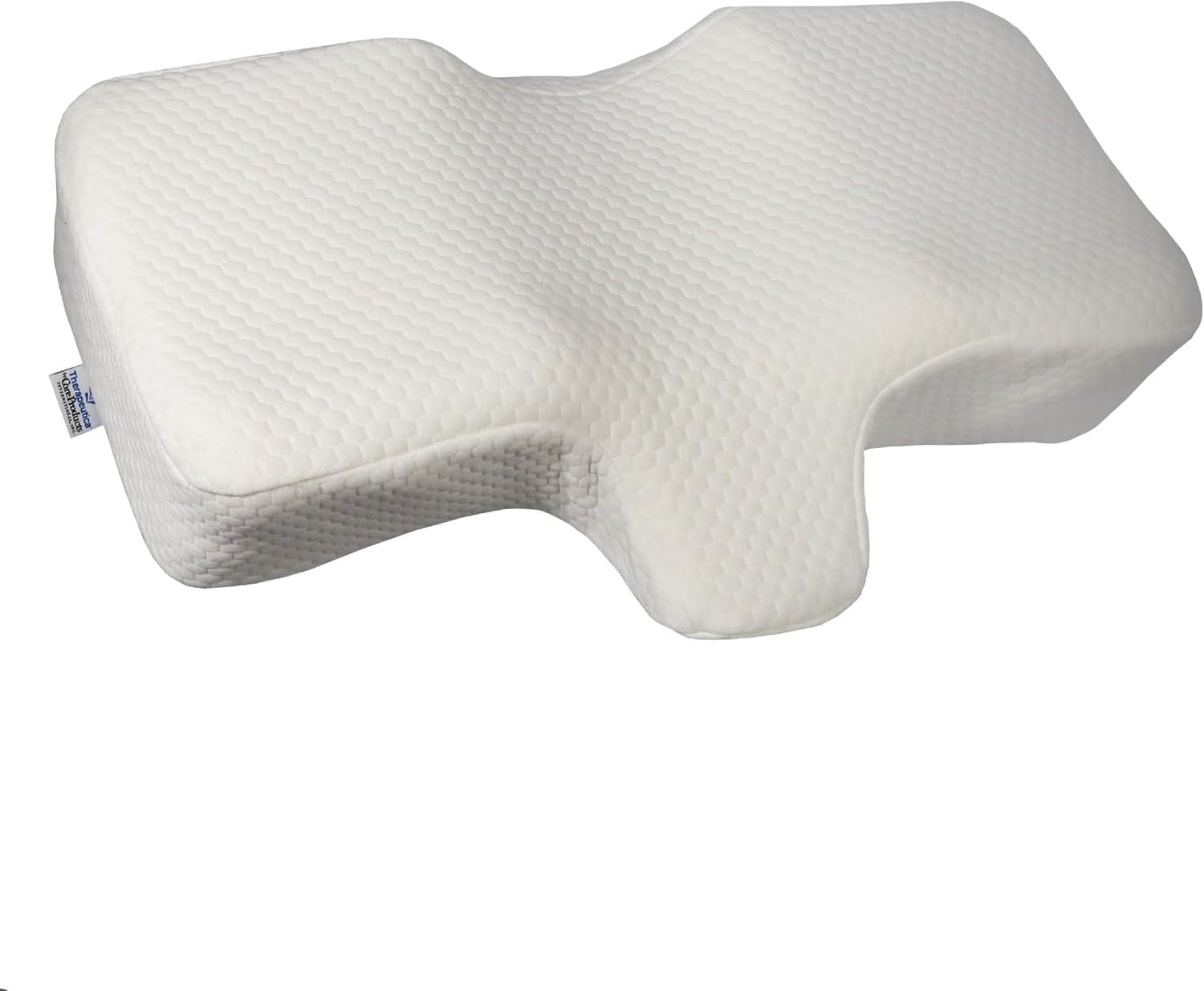 Large White Memory Foam Orthopedic Neck Pillow