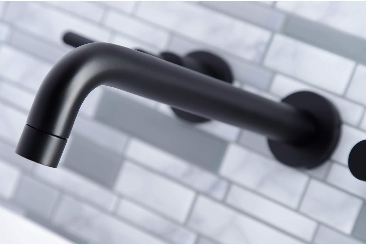 Kingston Brass Concord Two-Handle 3-Hole Wall Mount Roman Tub Faucet