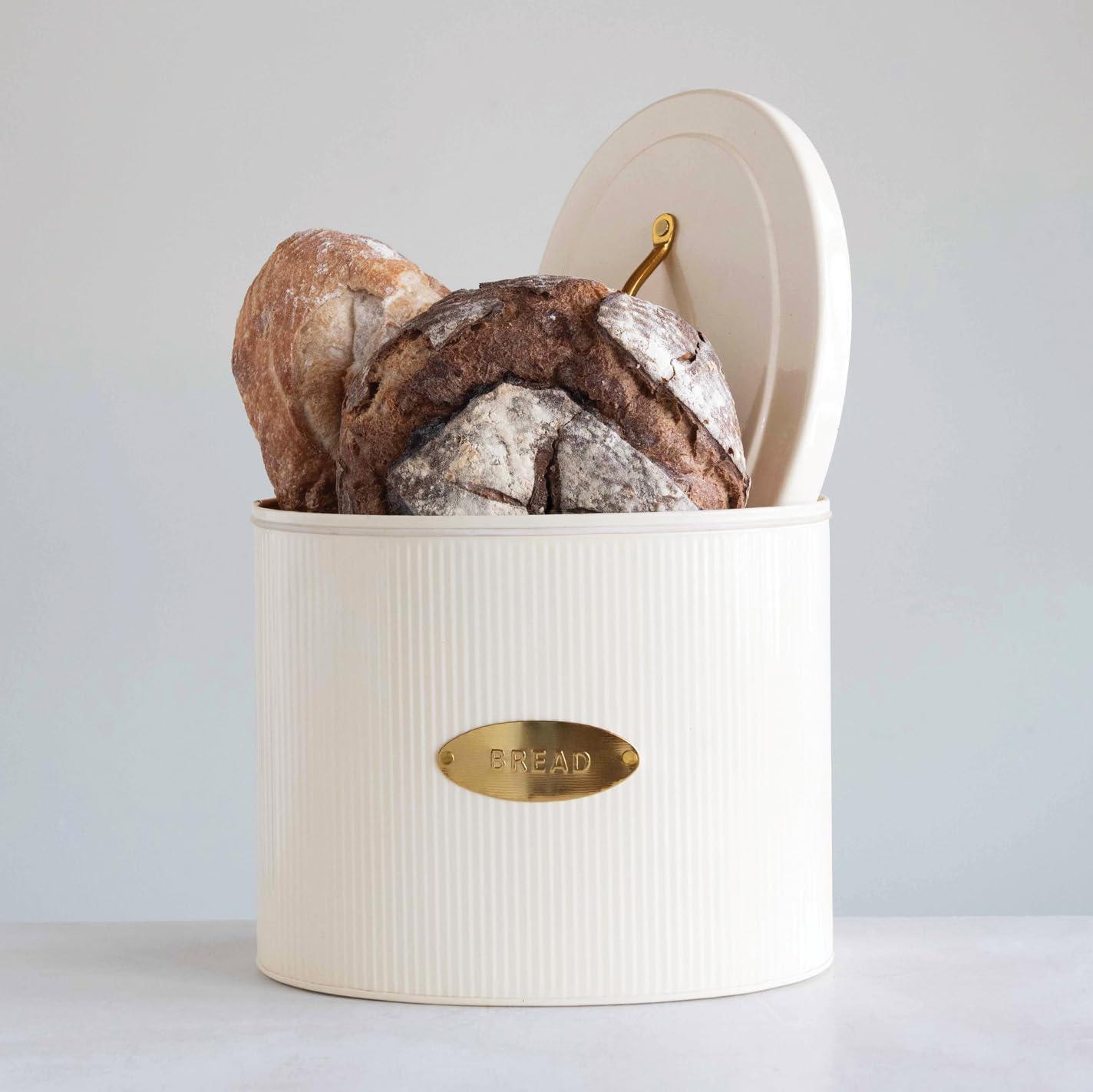 Creative Co Op Leather Elegant and Stylish Design Bread Box