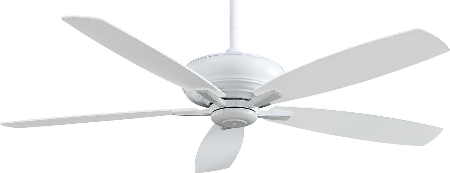60" Minka Aire Modern Large Indoor Ceiling Fan with Remote Control White for Living Room Kitchen Bedroom Family Dining Home Office
