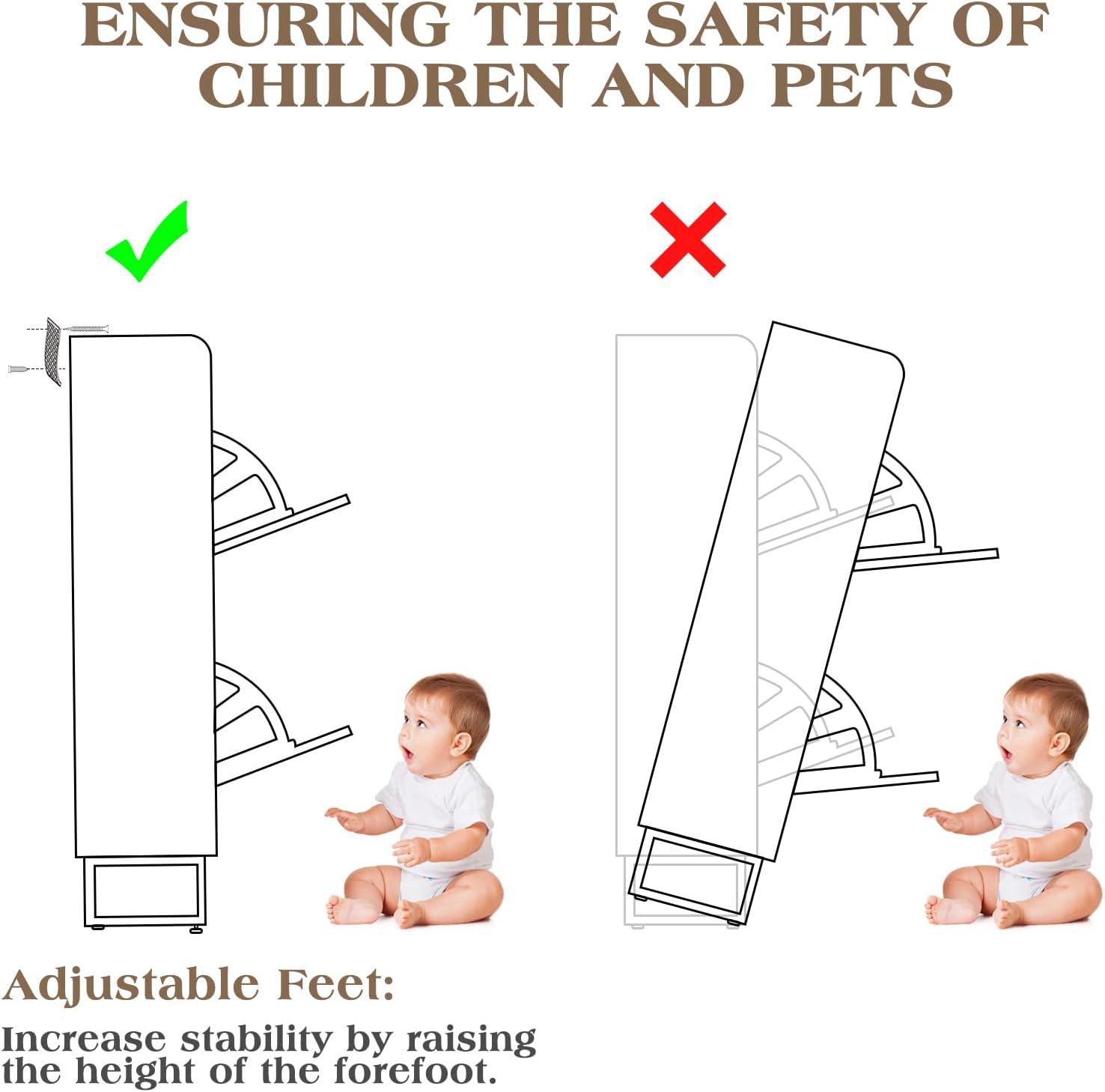 Gracie Oaks Shoe Cabinet With 2 Flip Drawers, Narrow Shoe Cabinet Hidden Shoe Rack Freestanding Shoe Cabinet Organizer For Entryway, Hallway