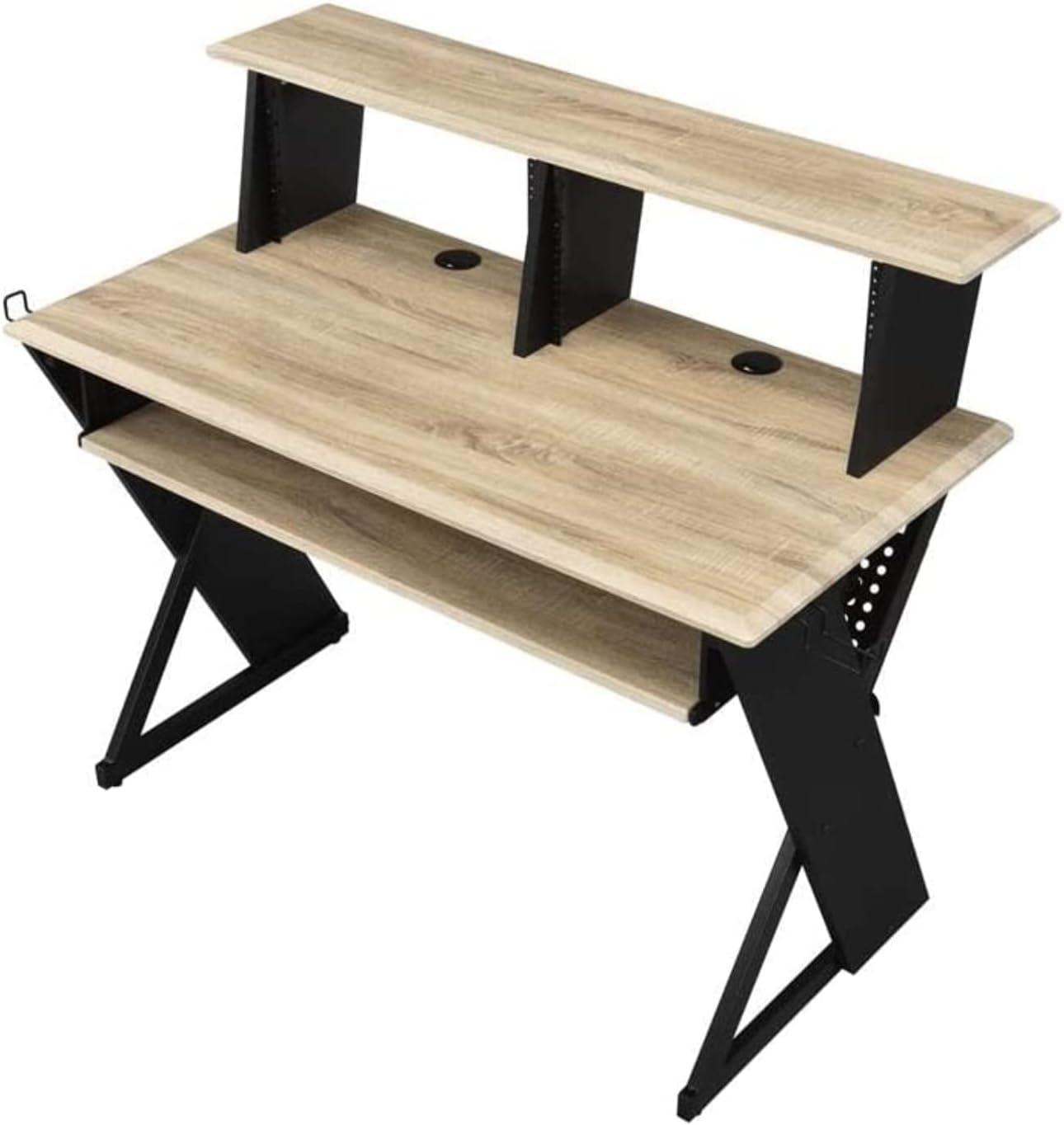 Humanity 47" Decorative Bookshelf Natural and Black - Acme Furniture