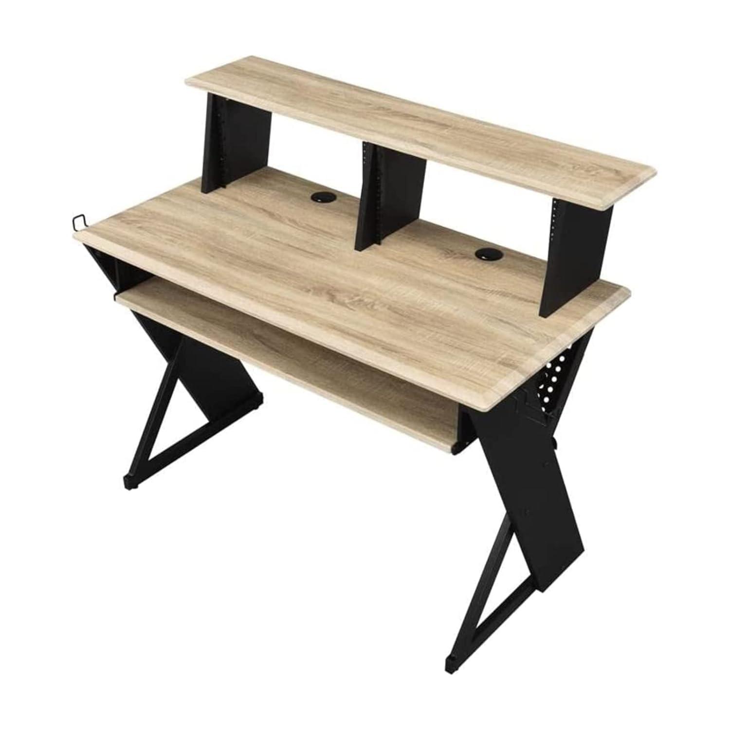 Humanity 47" Decorative Bookshelf Natural and Black - Acme Furniture