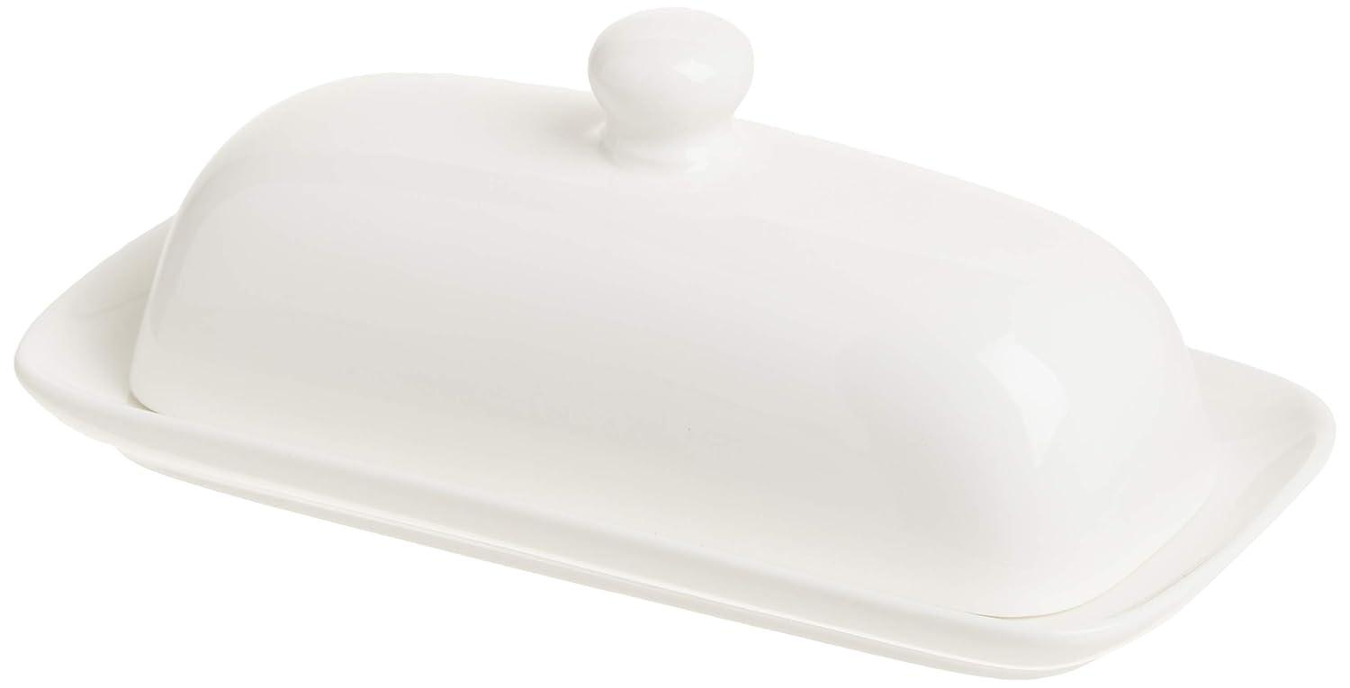 Norpro 8370 Porcelain Butter Dish with Lid