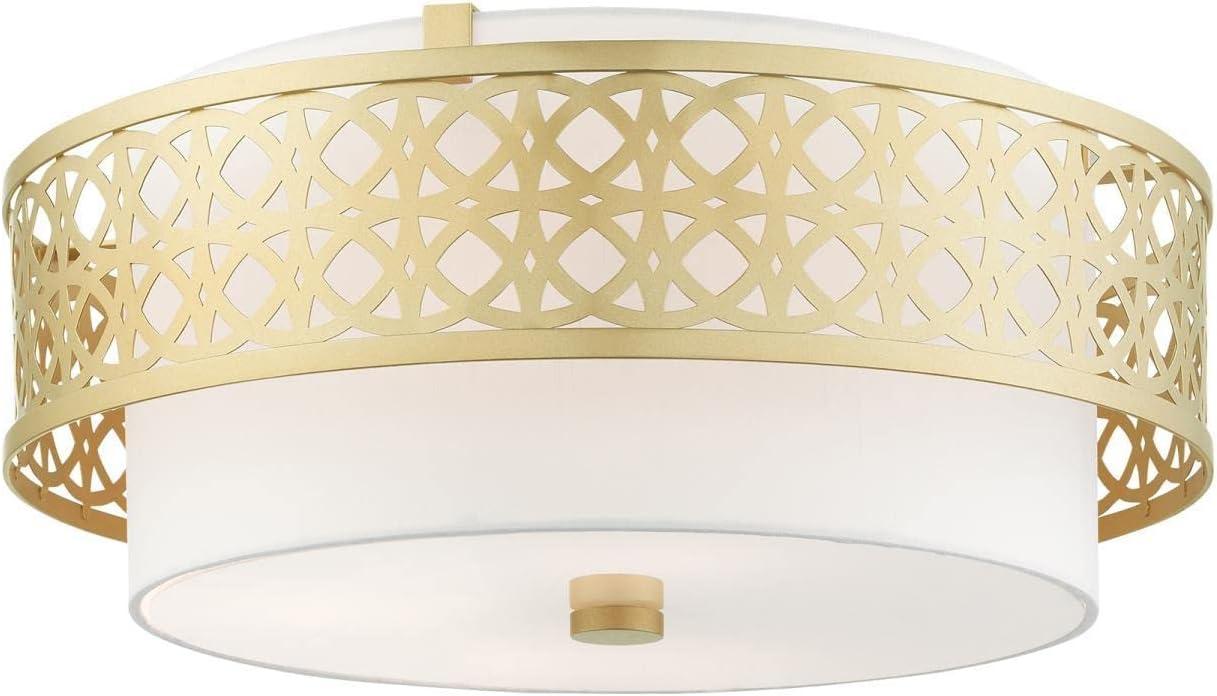 Livex Lighting Calinda 4 - Light Semi-Flush Mount in  Soft Gold