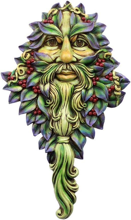 Pacific Giftware Greenman Face Resin Figurine Wall Plaque