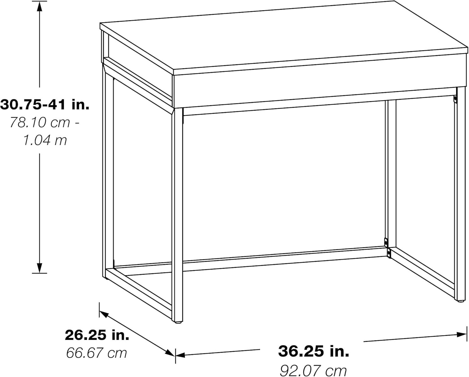 Sit and Stand Desk in Engineered Wood Brown Finish KD