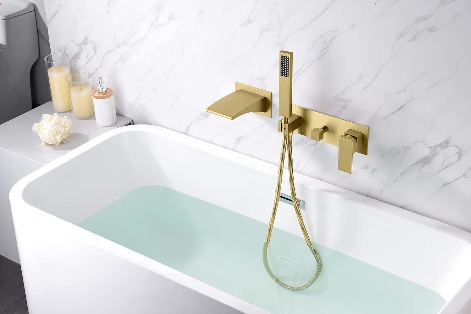 sumerain S2121BGW 1 Handle Bathroom Waterfall Faucet with Diverter
