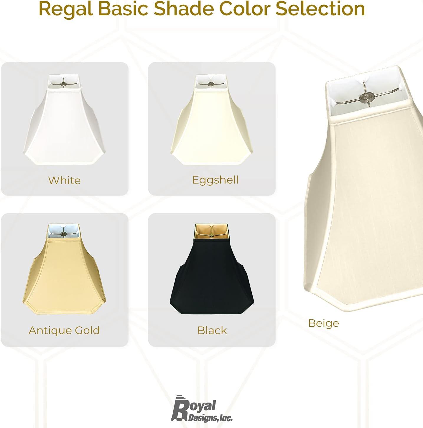 Royal Designs Pagoda Basic Lamp Shade, Eggshell, 4 x 10 x 9