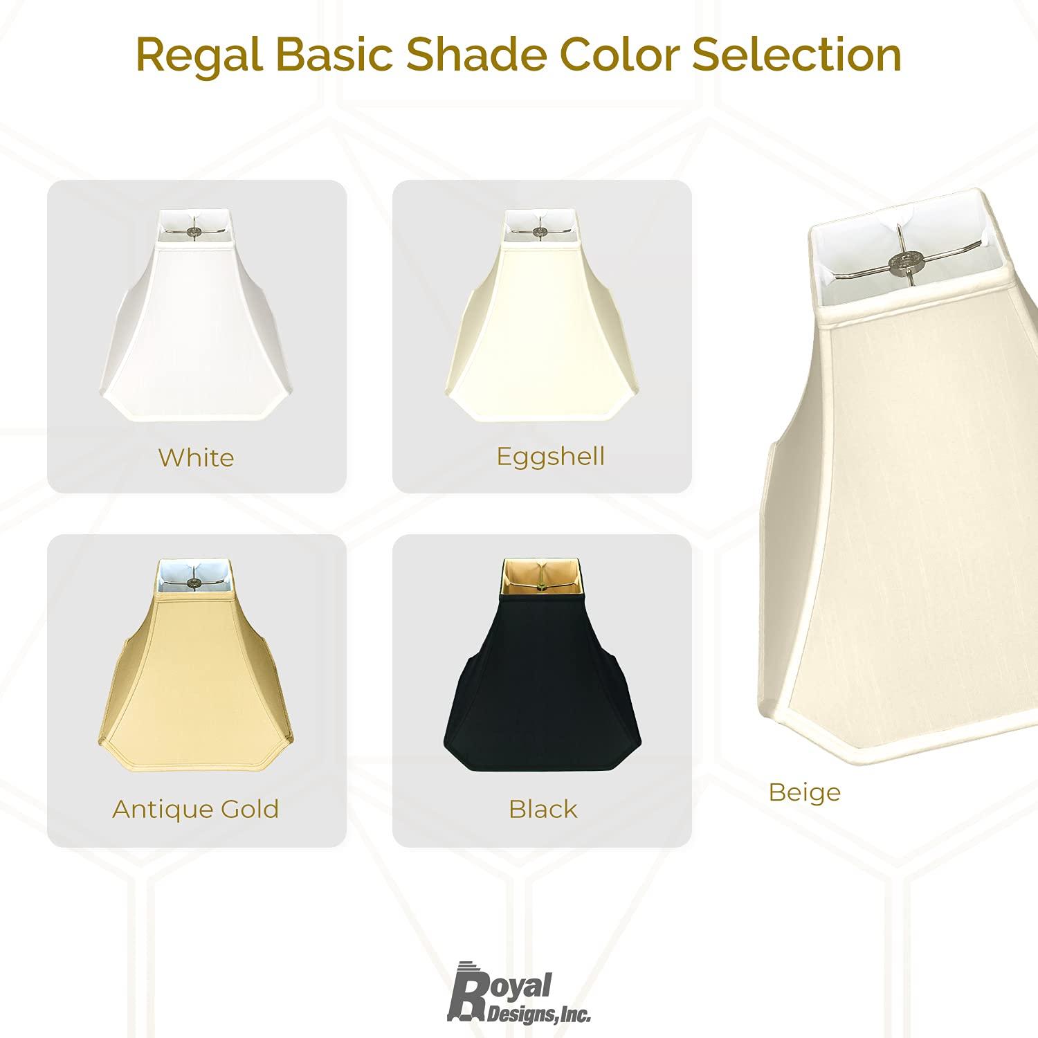 Royal Designs Pagoda Basic Lamp Shade, Eggshell, 4 x 10 x 9