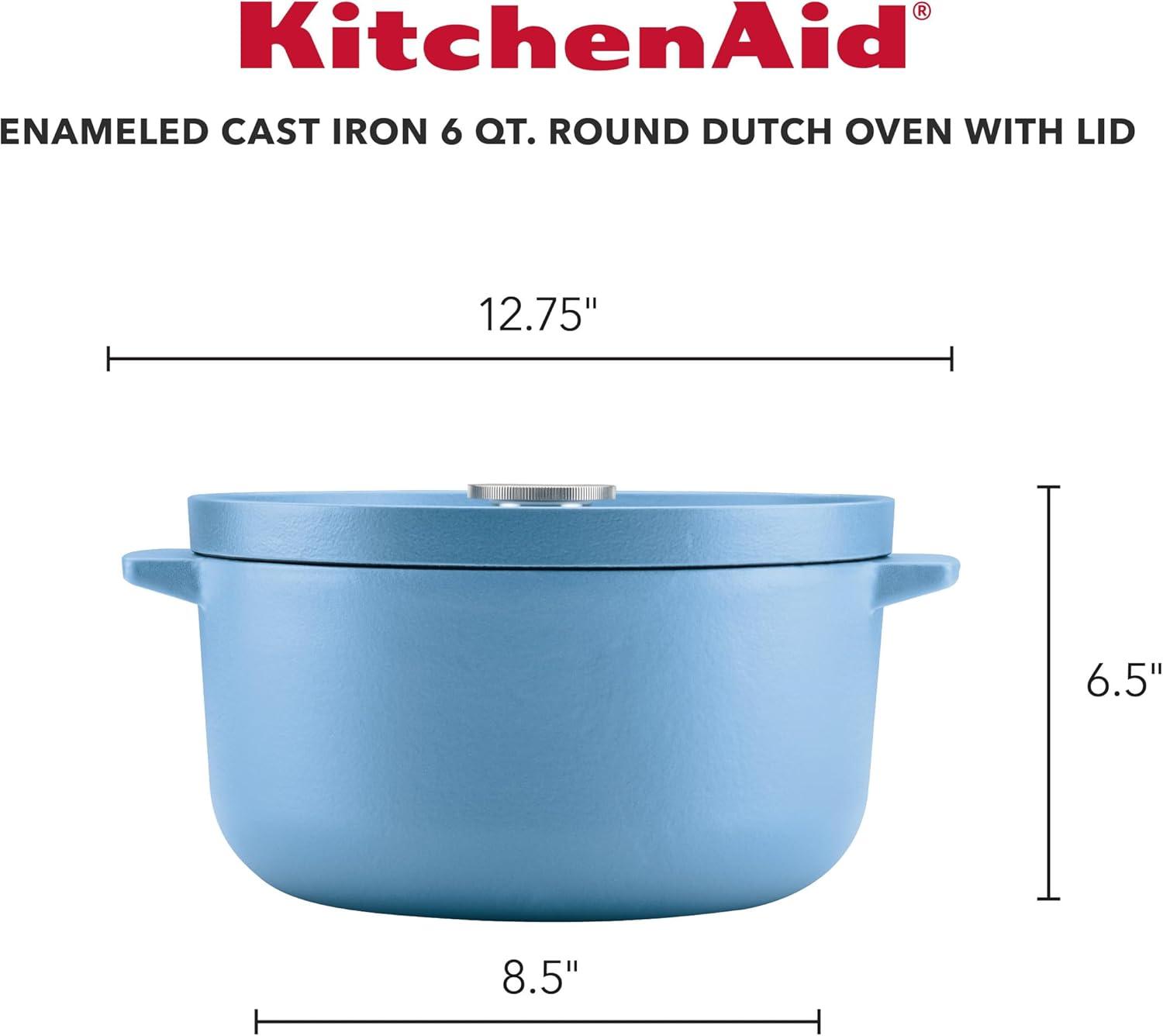 KitchenAid® KitchenAid Enameled Cast Iron Dutch Oven, 6-Quart