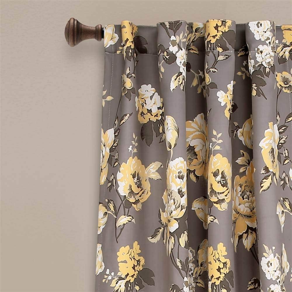 Talia Polyester Room Darkening Curtain Pair (Set of 2)