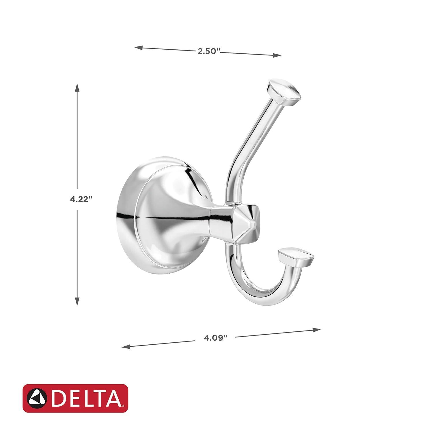 Delta Esato Double Towel Hook Bath Hardware Accessory ESA35-PC