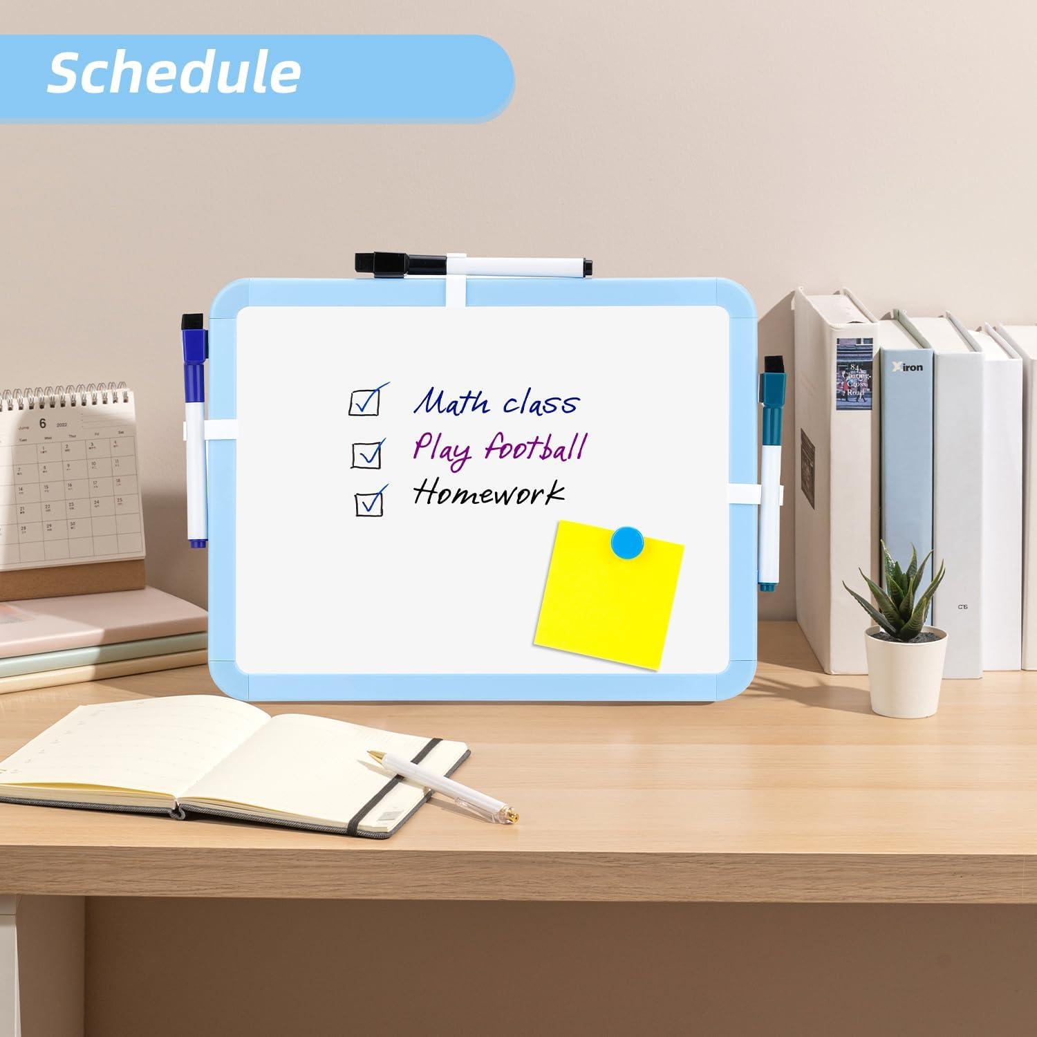 VUSIGN Small Dry Erase Whiteboard, 8.5 x 11 Inches White Board for Kids, Students, Fridge, Locker, Mini Dry Erase Board