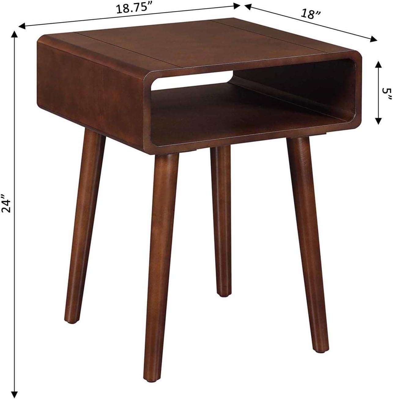 Convenience Concepts Napa End Table with Shelf, Espresso