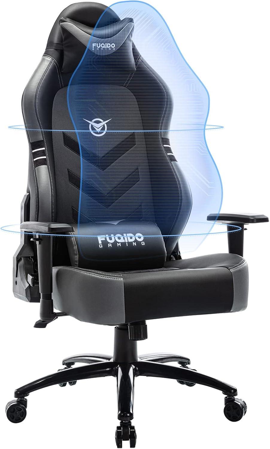 Black and Gray Ergonomic Racing Style Gaming Chair