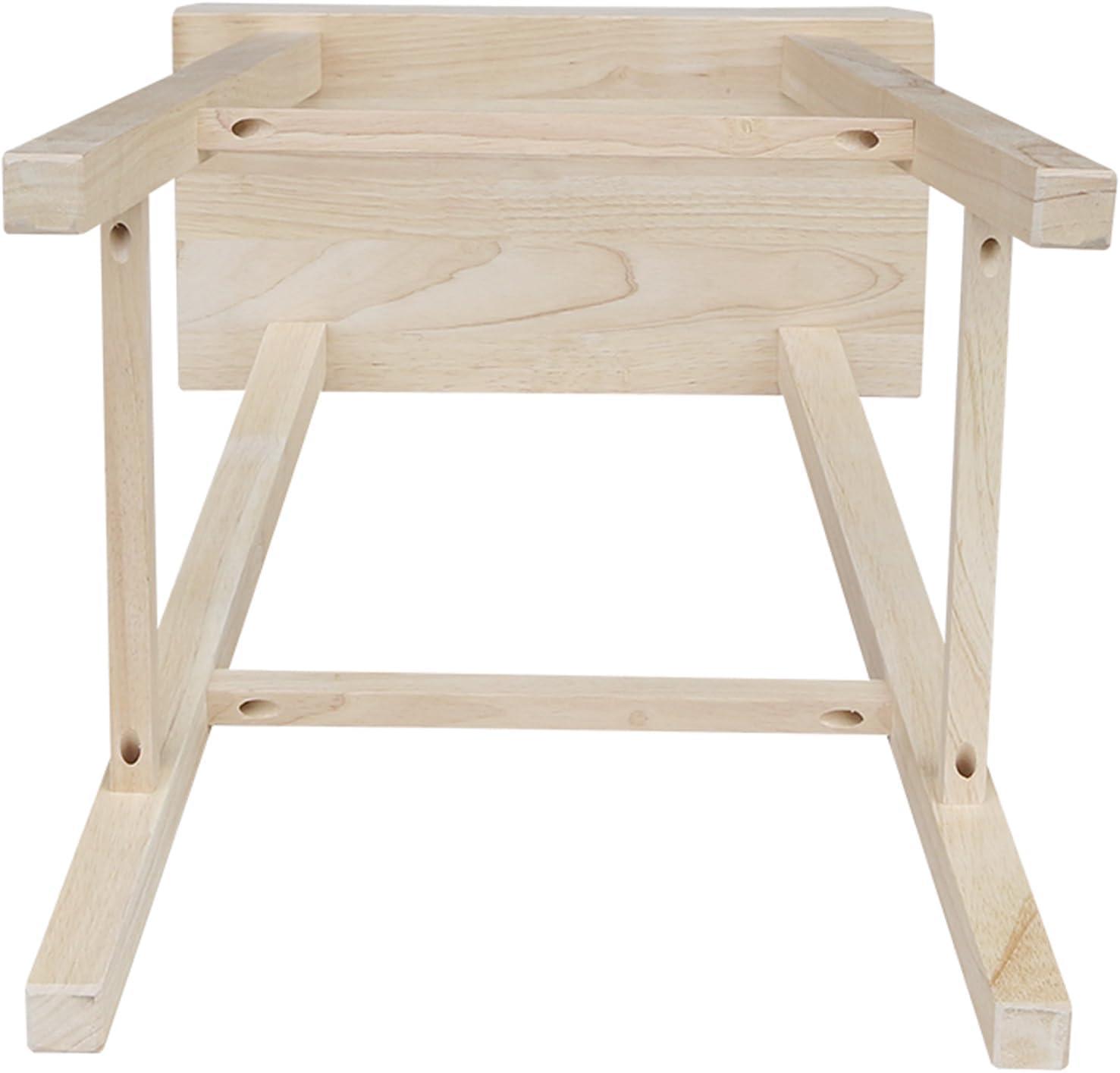 International Concepts Wood Saddle Seat Stool - 29" Seat Height - Unfinished
