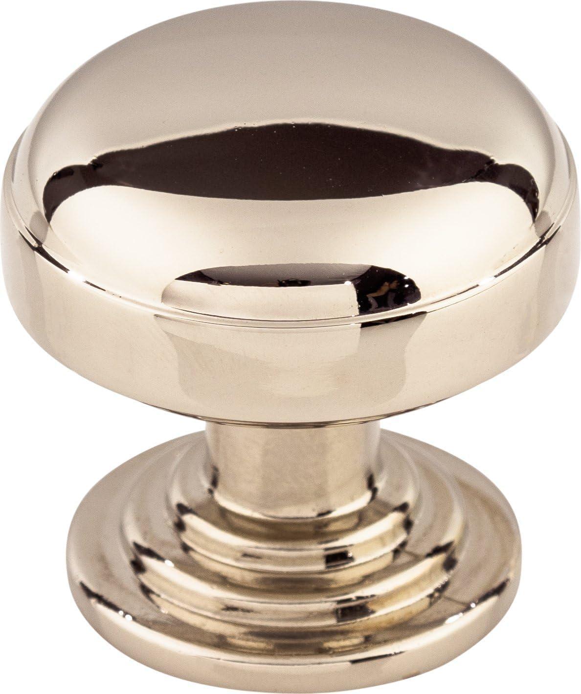 Ellis 1 1/4" Round Polished Bronze Mushroom Knob