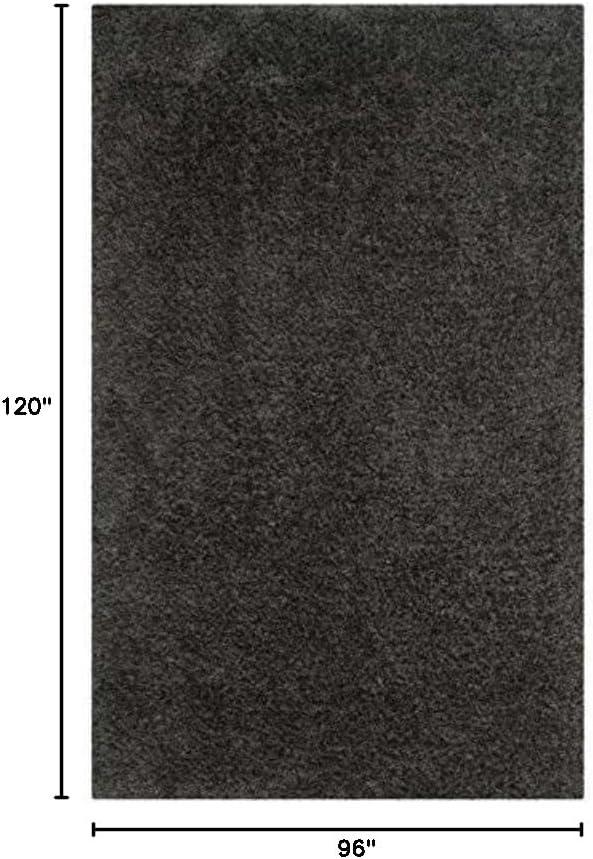 Supreme Shag SGS621 Hand Tufted Indoor Area Rug - Dark Grey - 8'x10' - Safavieh