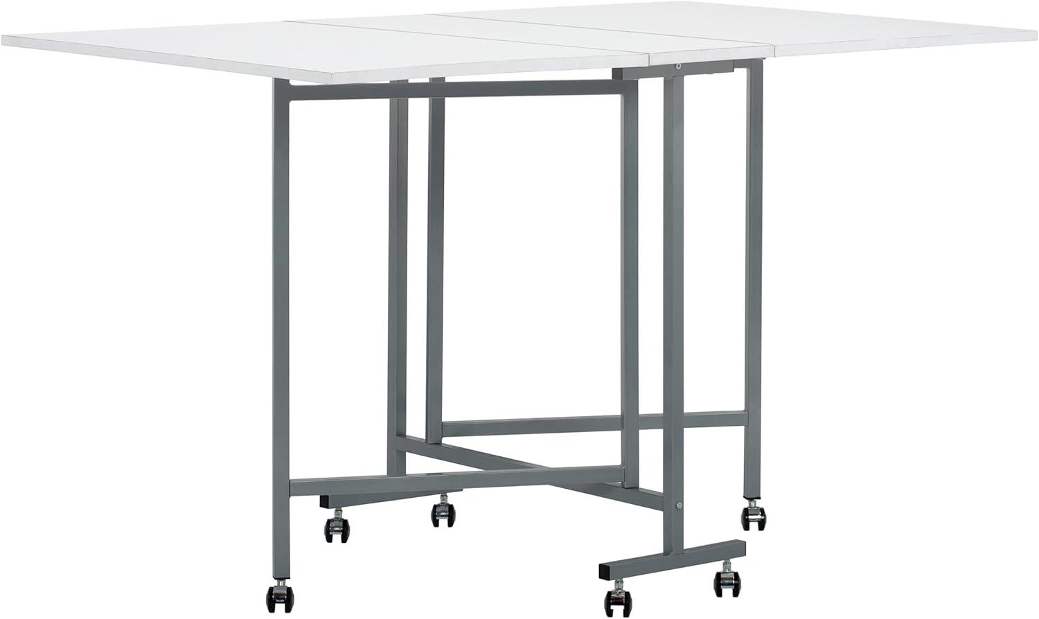 Sew Ready 58.75'' x 36.5'' Foldable Craft Table with Wheels