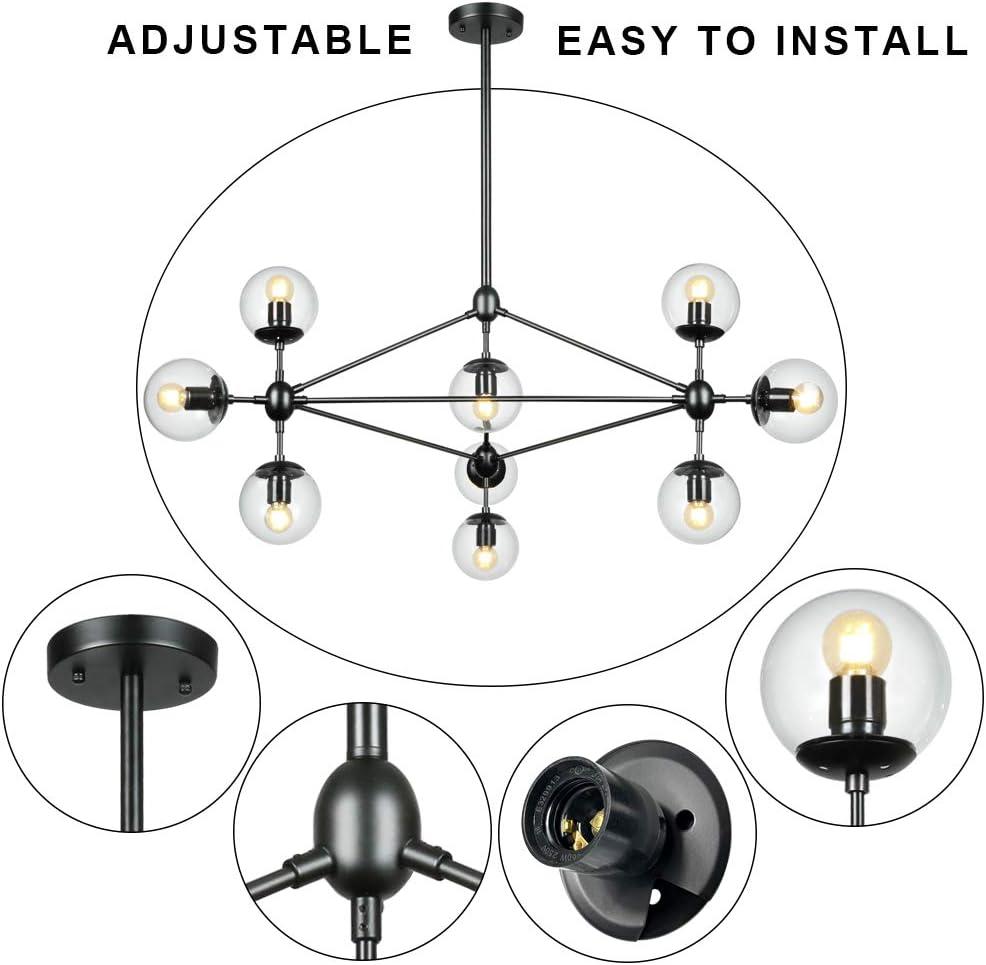 Innesker 10 - Light Dimmable LED Sputnik Chandelier