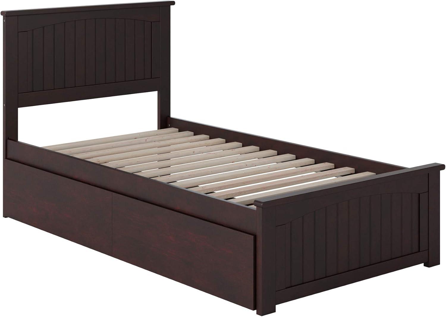 Nantucket Platform Bed with Matching Foot Board with 2 Urban Bed Drawers, Multiple Colors, Multiple Sizes