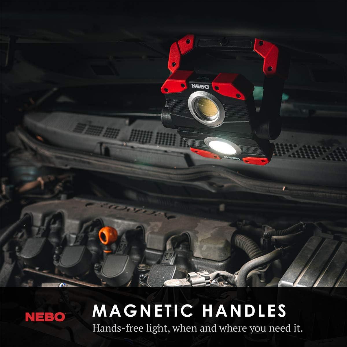 NEBO Omni 2,000 Lumen COB LED Black Rechargeable Handheld Work Light