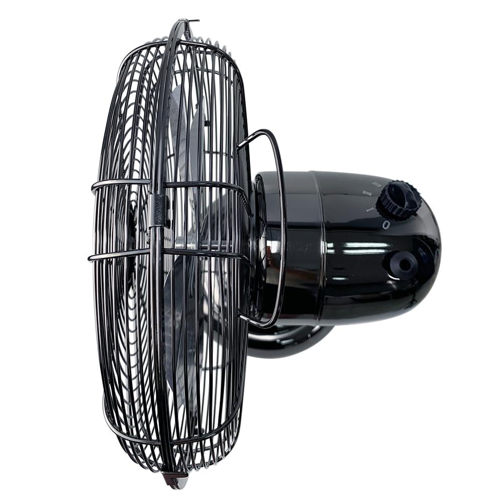 Good Housekeeping Good Housekeeping's All-Metal Retro 3-Speed 12" Oscillating Office Desk Table Fan (Multiple Finishes Available)