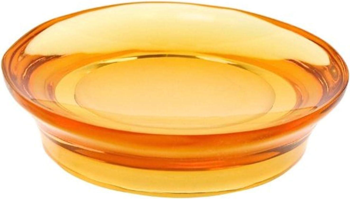 Orange Transparent Thermoplastic Resin Soap Dish