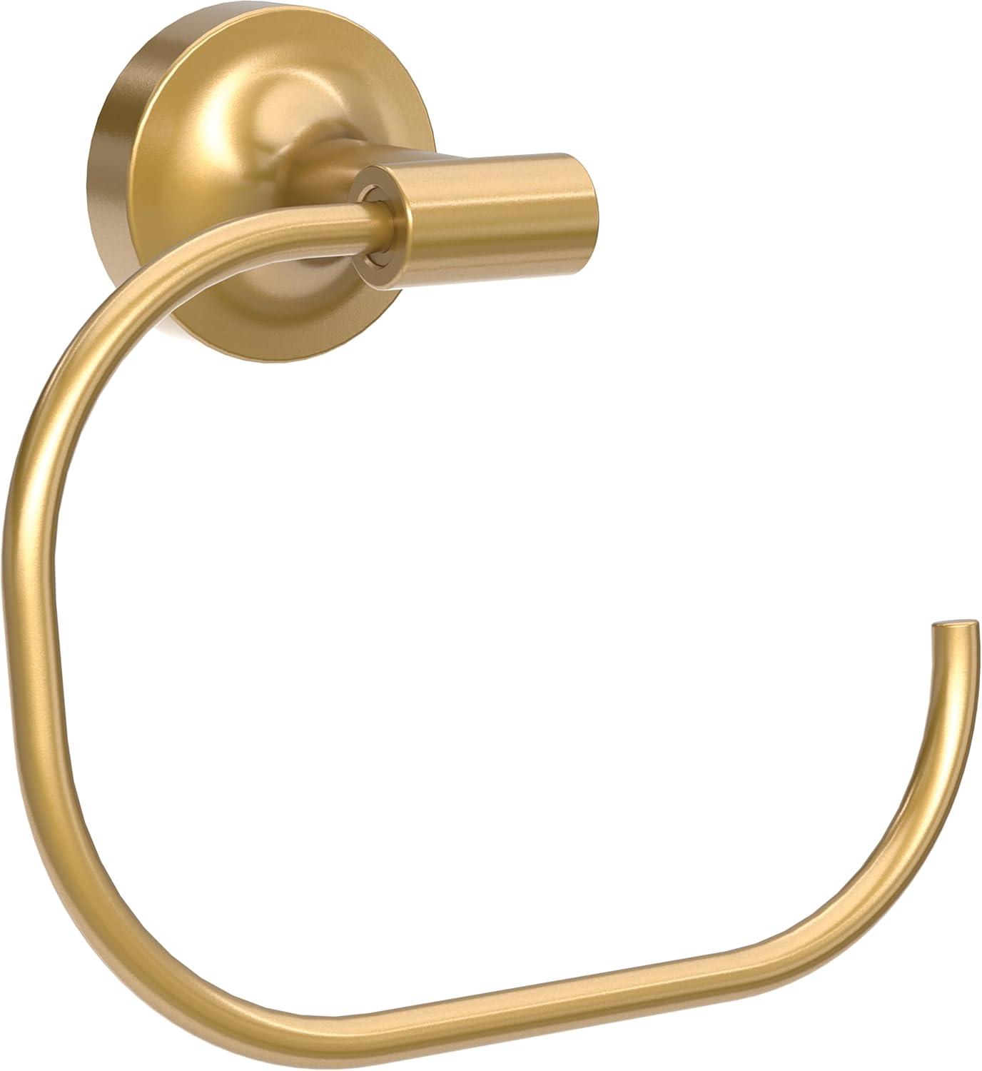 Voisin Round Open Towel Ring Bath Hardware Accessory in Satin Gold