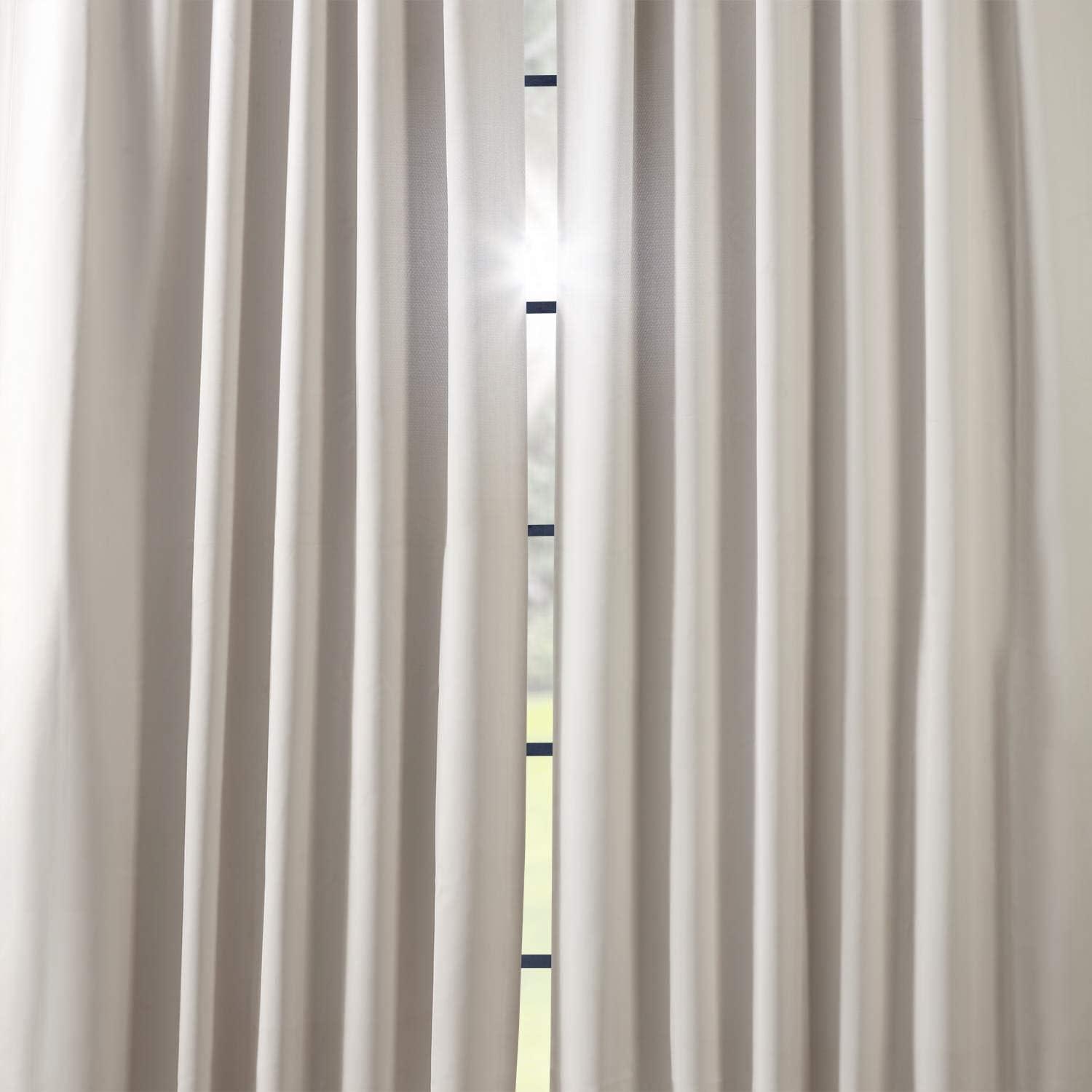 Alabaster Beige Blackout Room Darkening Curtain (1 Panel), Alabaster Beige, 50W X 96L