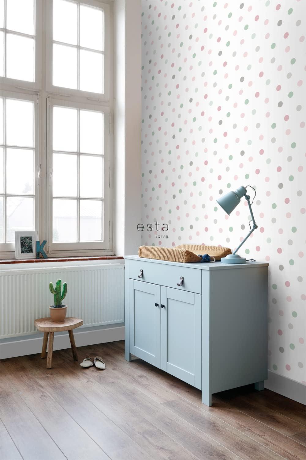 Chesapeake Jubilee Pink Dots Wallpaper, 20.9-in by 33-ft
