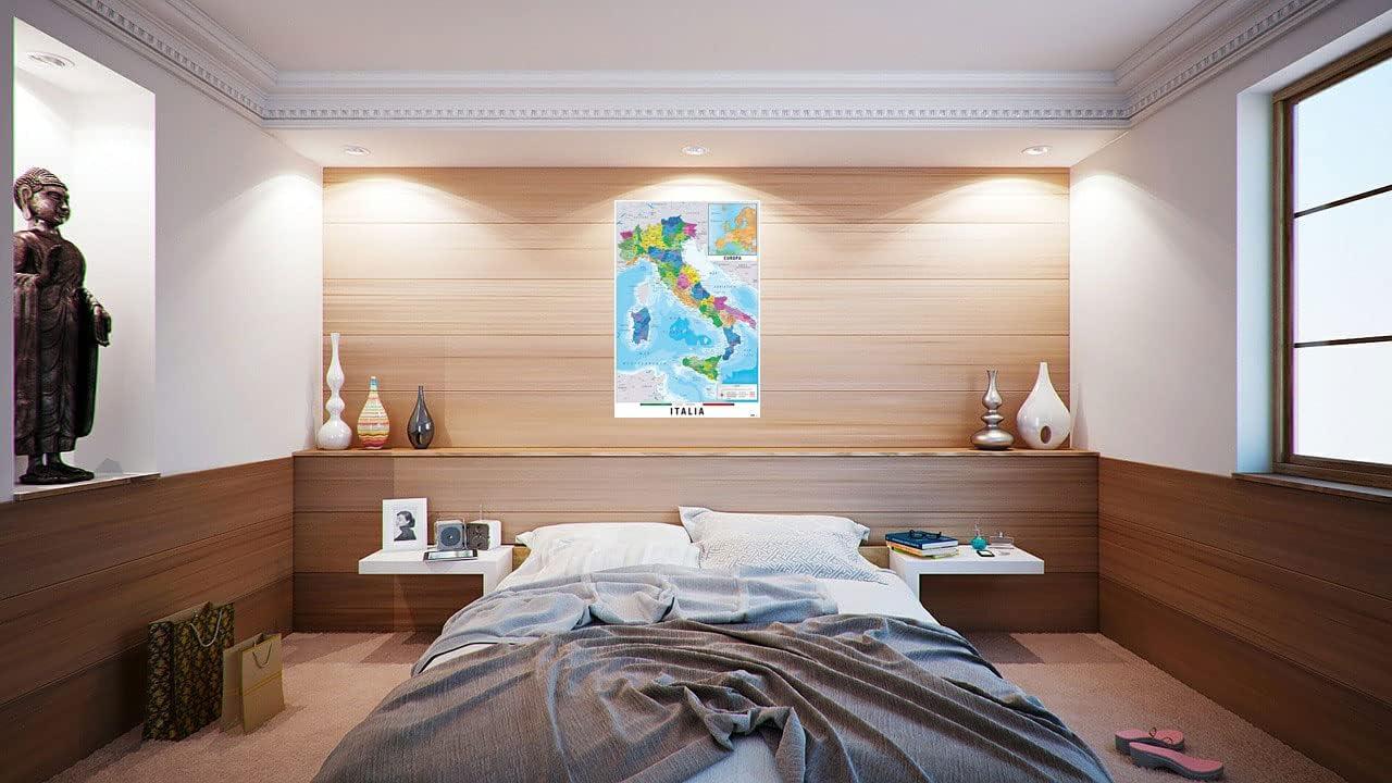 Map Of Italy - Poster / Print (Italia Map In Italian) (Size: 24" X 36")