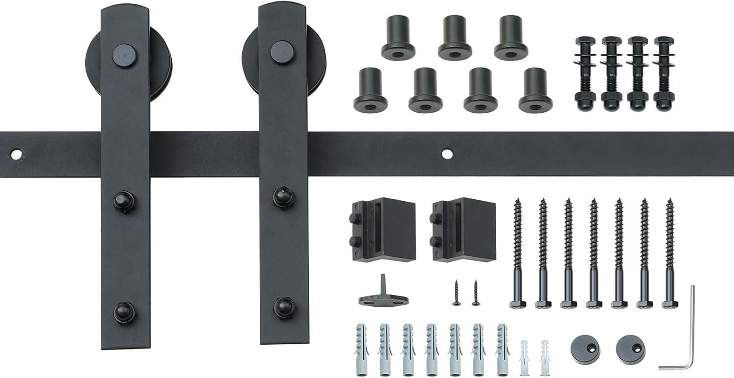 10 ft. Sliding Barn Door Hardware Kit, 330 lbs Loading Heavy Duty Barn Door Track Kit for Single Door