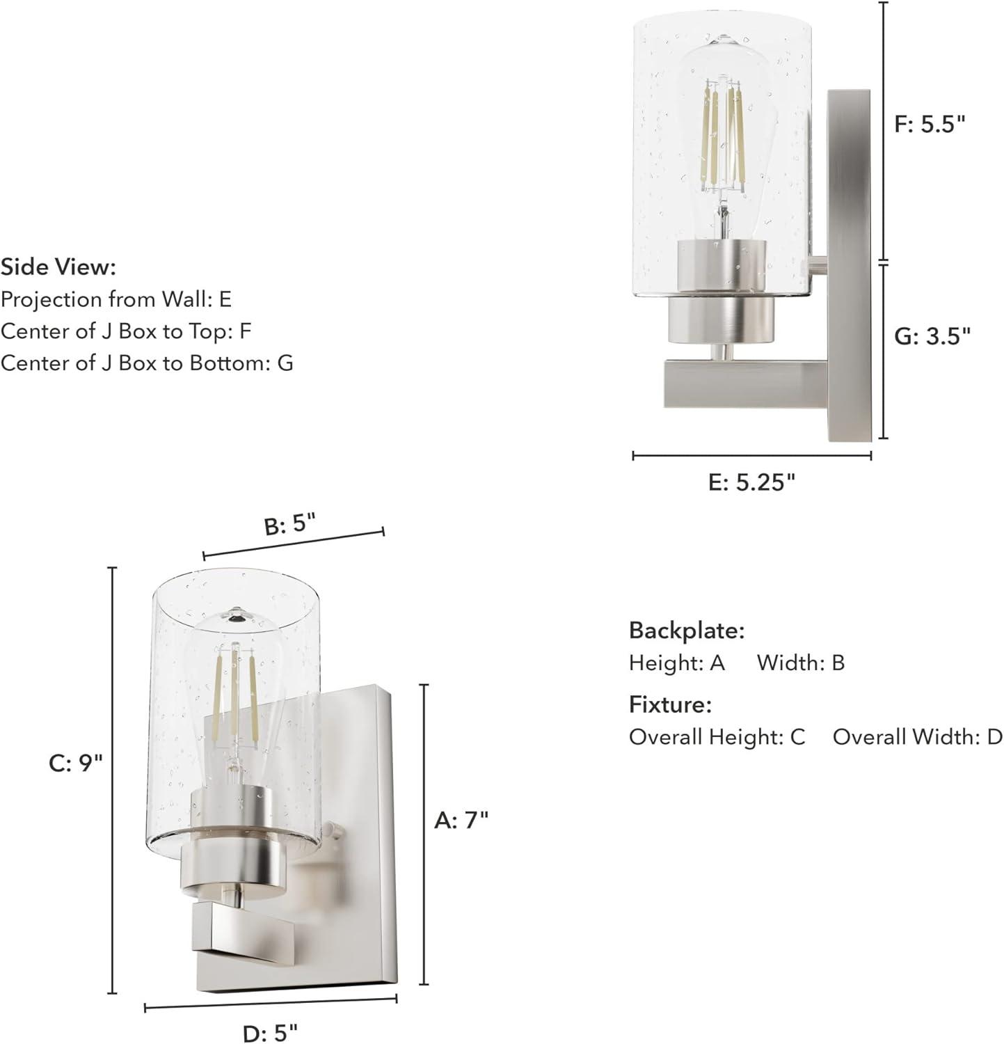 Hartland Aluminum Metal Armed Wall Sconce