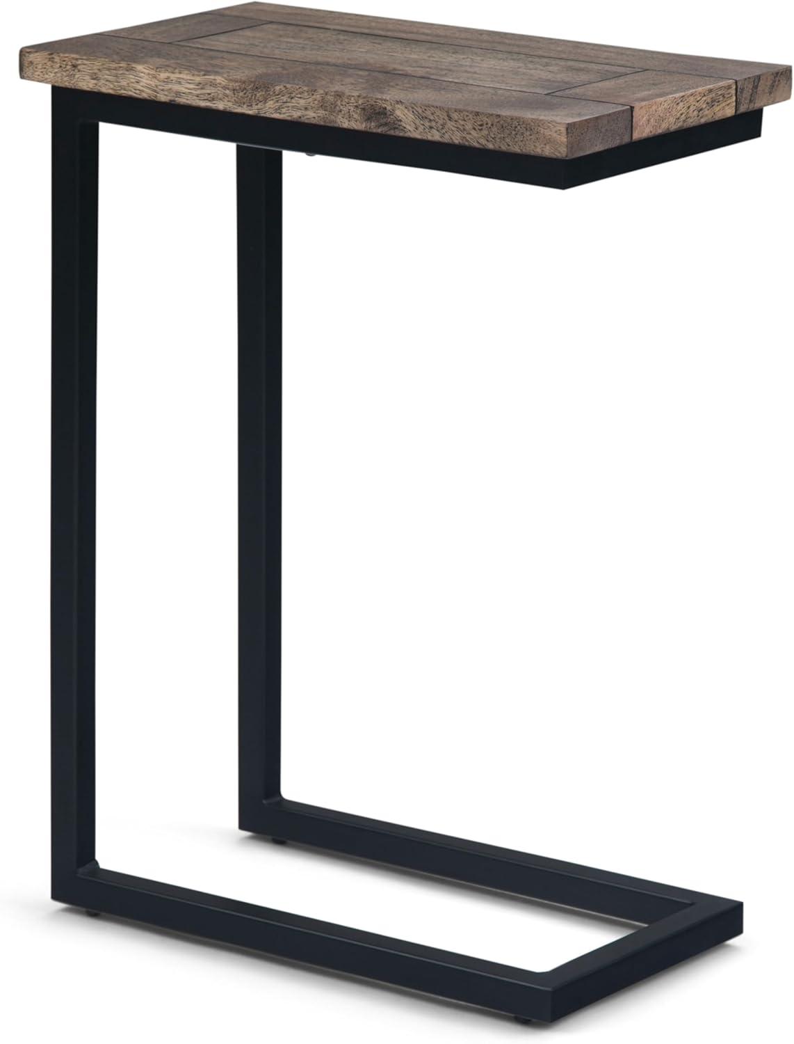 Simpli Home Skyler Solid Mango Wood C Side Table