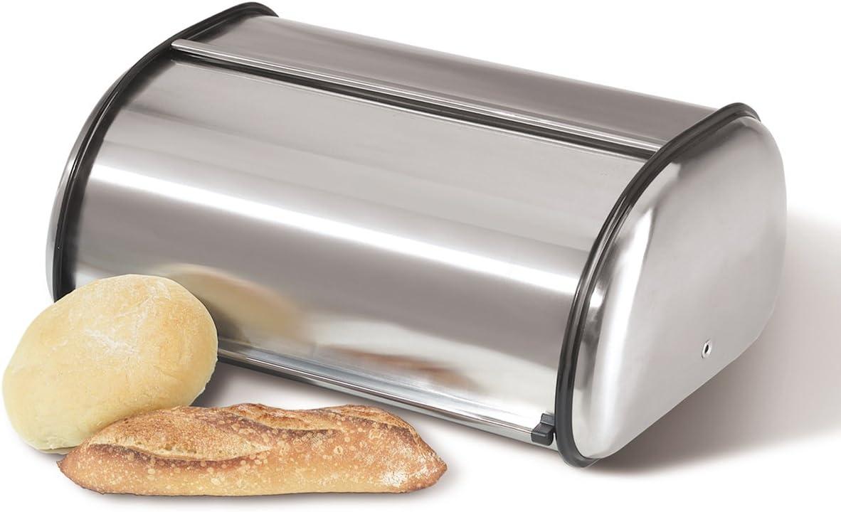 Large Stainless Steel Roll Top Bread Box